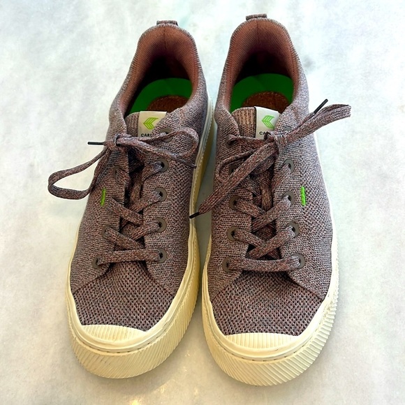 Cariuma IBI Low Stone Blush Knit Sneaker Show Women's Size 12 - Picture 3 of 11